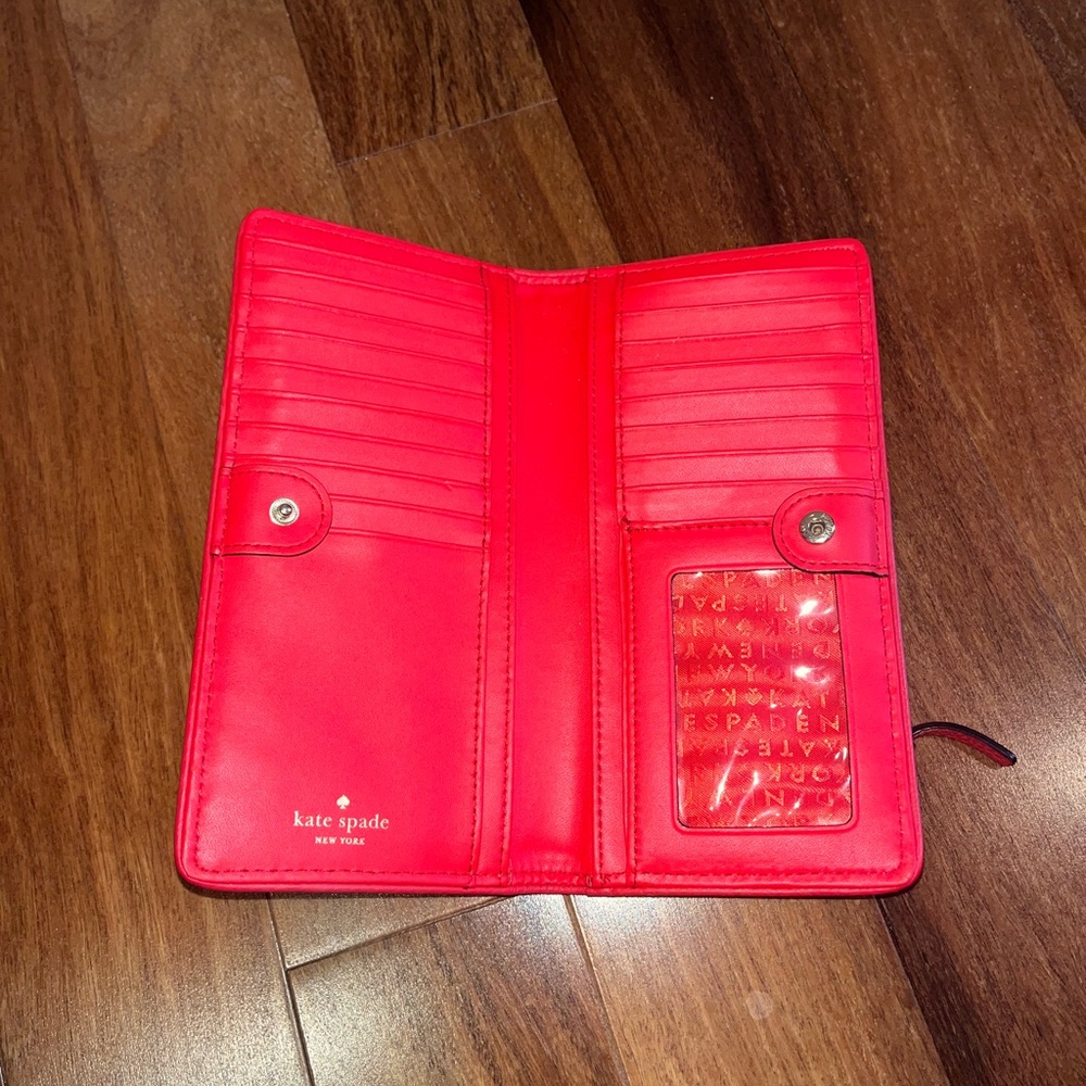 Kate Spade Red Leather Wallet - Picture 2 of 4